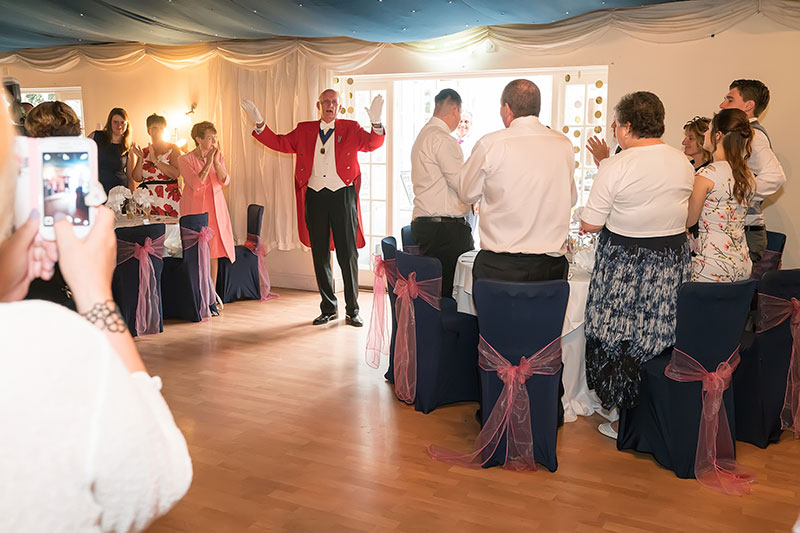 Toastmaster Announcing Bride and Bridegroom